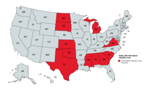 US States with Faith Based Adoption Laws